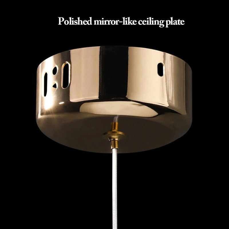 Kristy Modern LED Pendelleuchte Drehbare Gold Esstisch/Schlaf/WohnzimmerMetall Acryl