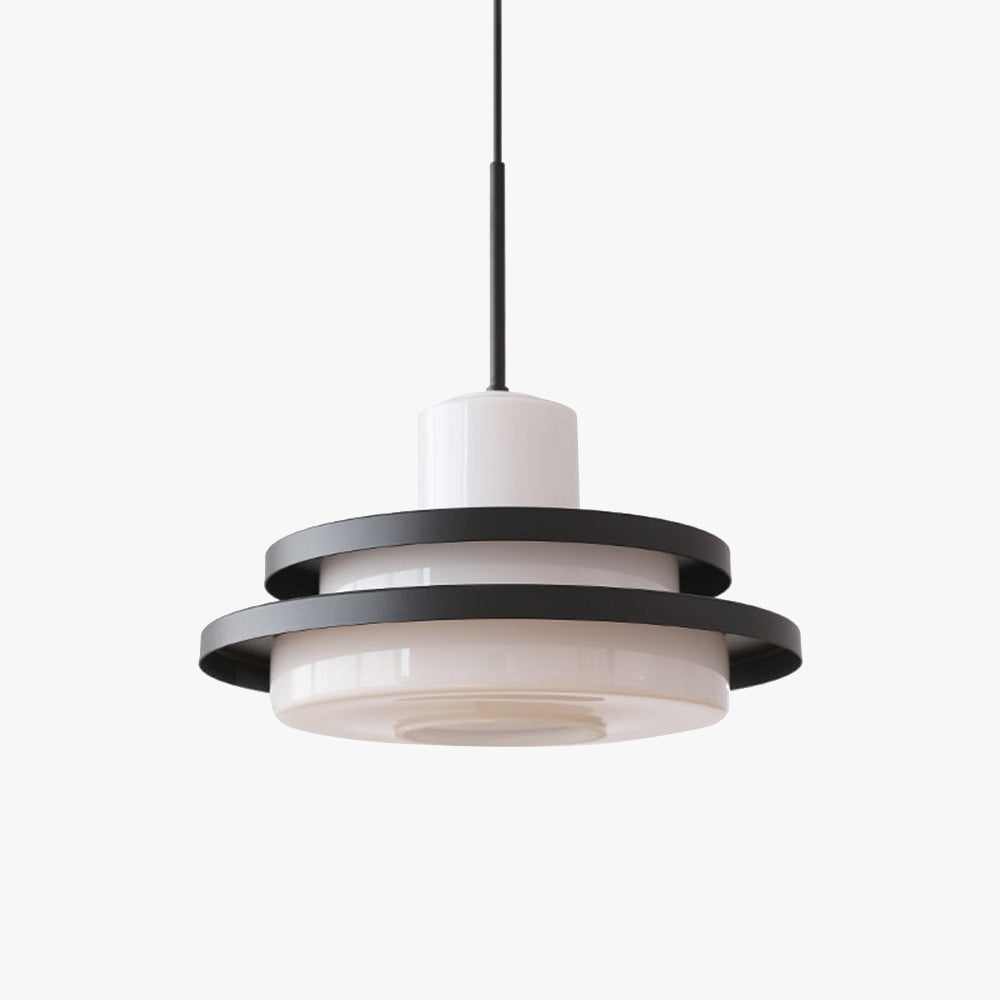 Valentina Mittleres Jahrhundert Bauhaus Pendelleuchte Glas Wohnzimmer