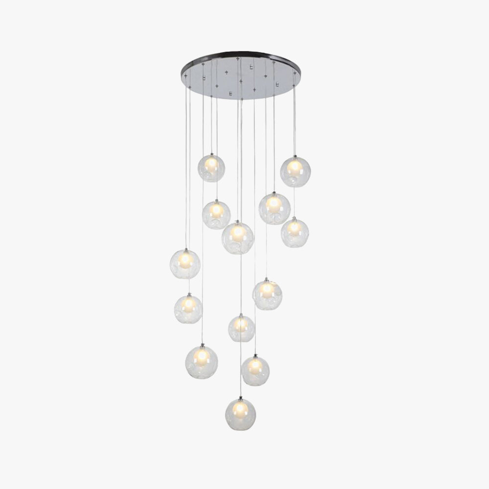 Arisha Mehrfachköpfe Globus Cluster Kronleuchter Glas Wohnzimmer Esszimmer