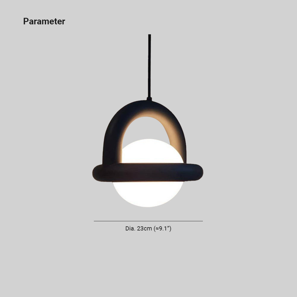 Valentina Ballon LED Pendelleuchte Metall/Glas Ess/Wohnzimmer