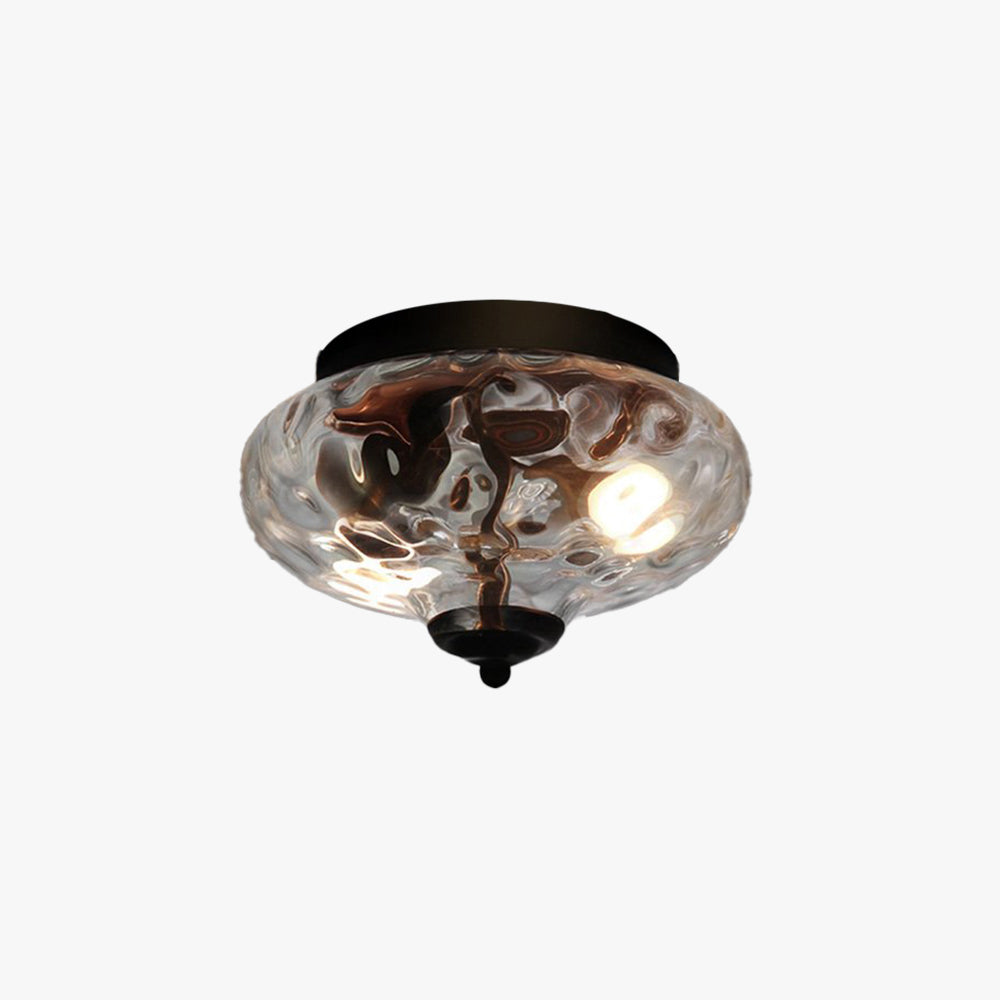 Arisha Design LED Deckenleuchte Metall/Glas Wohnzimmer/Küche