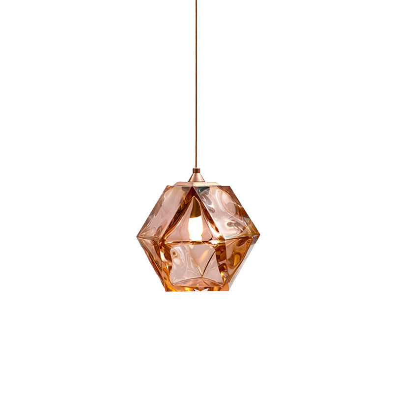 Valentina Design LED Pendelleuchte Metall/Glas Ess/Schlafzimmer