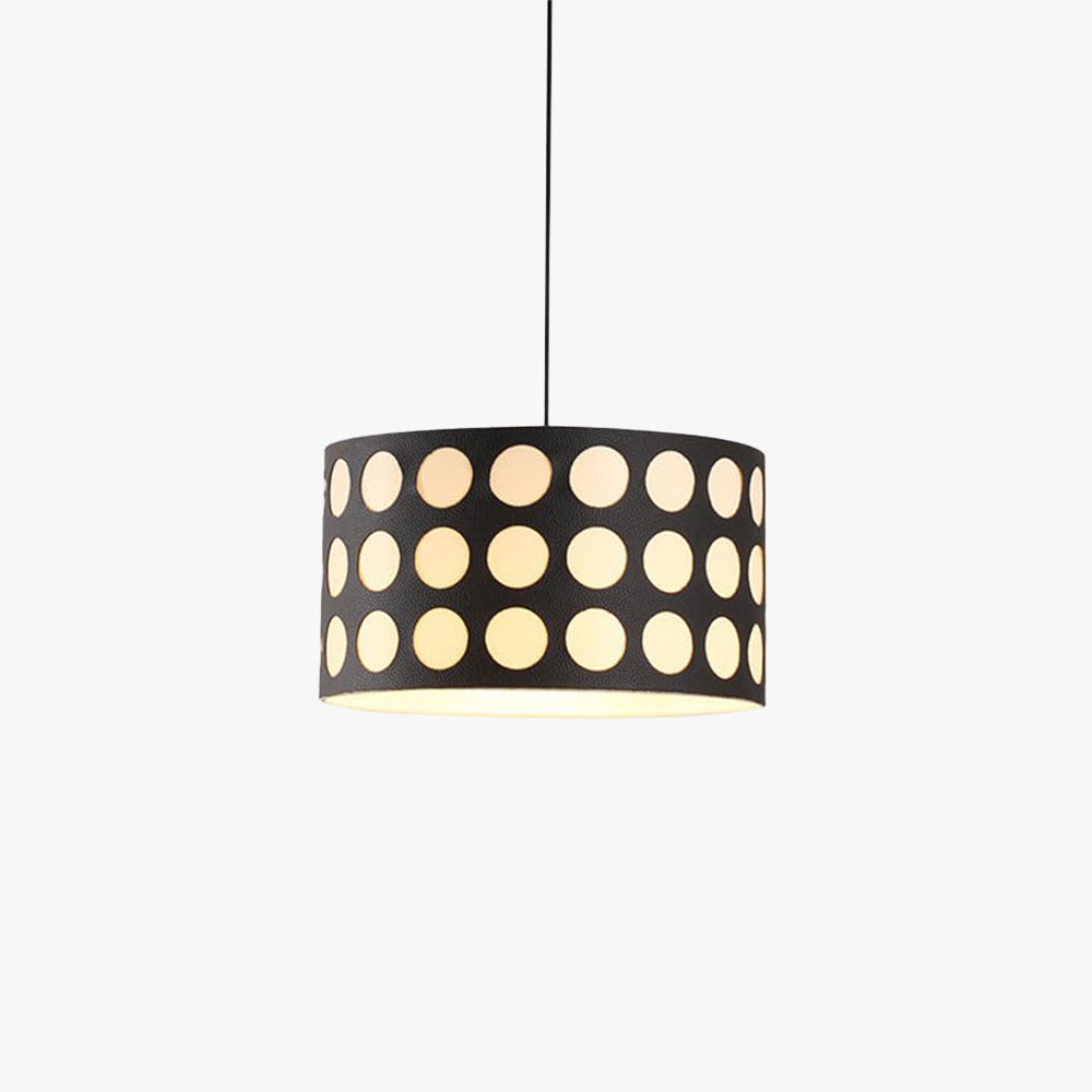 Valentina Retro Rund LED Pendelleuchte Metall/Textil Ess/Wohnzimmer
