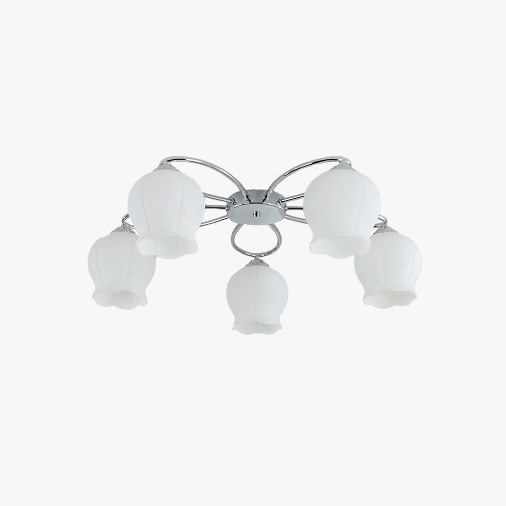 Arisha Industrielle LED Deckenleuchte Glas Schlafzimmer/Wohnzimmer