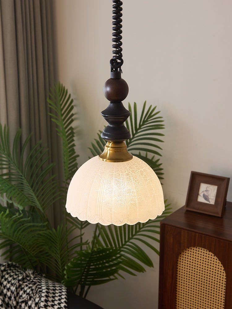 Halcyon Modern Minimalistisch Bogen Holz Pendelleuchte-Letslighting