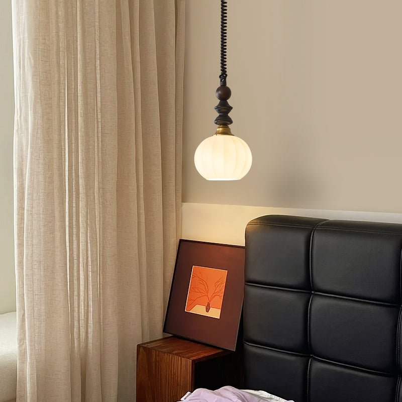 Halcyon Modern Minimalistisch Bogen Holz Pendelleuchte-Letslighting