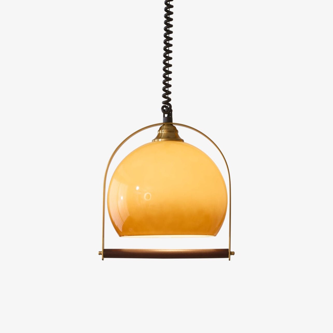Halcyon Modern Minimalistisch Bogen Holz Pendelleuchte-Letslighting