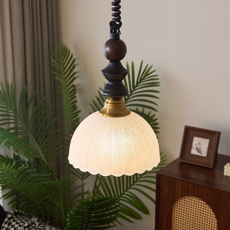 Halcyon Modern Minimalistisch Bogen Holz Pendelleuchte-Letslighting