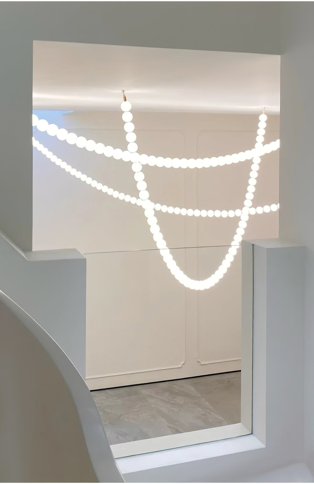 Pearl Kaskaden-Kronleuchter aus Glasperlen-Letslighting
