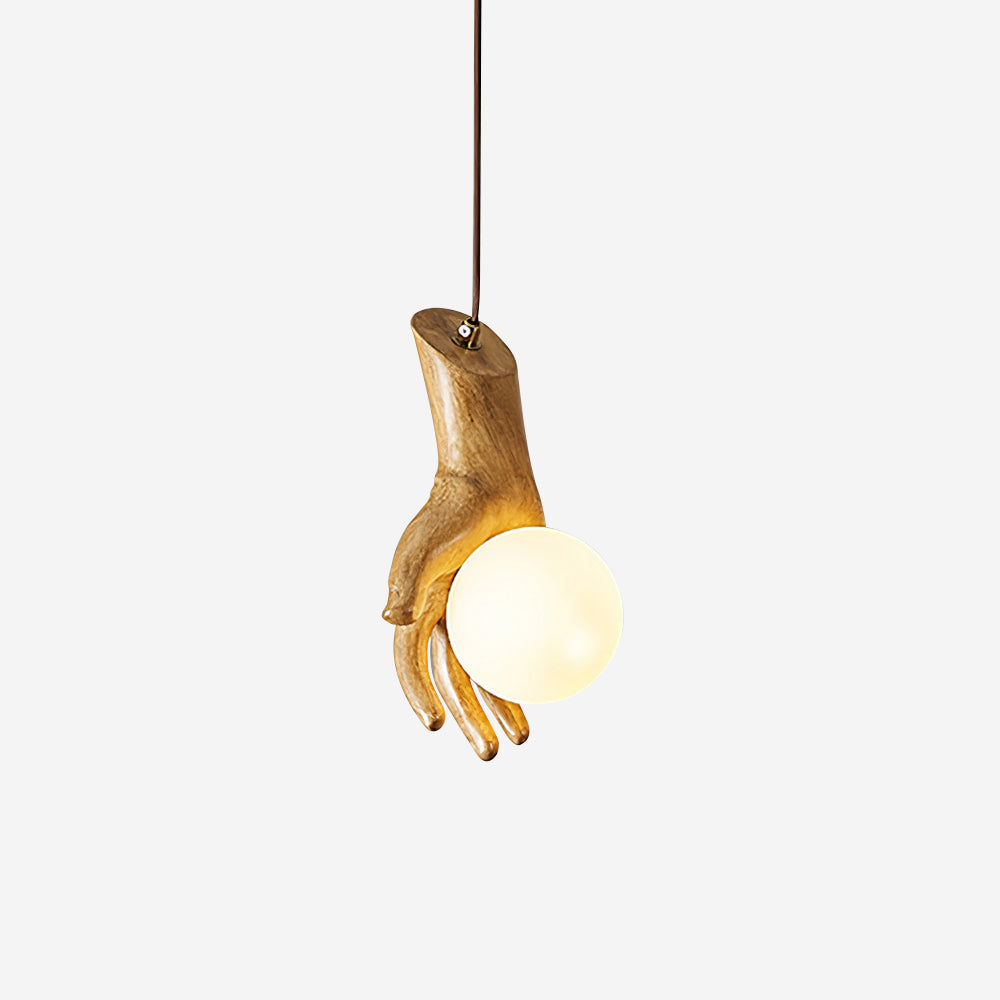 Pendelleuchte Skulptur Griff Acryl Kugel Künstlerisch-Letslighting