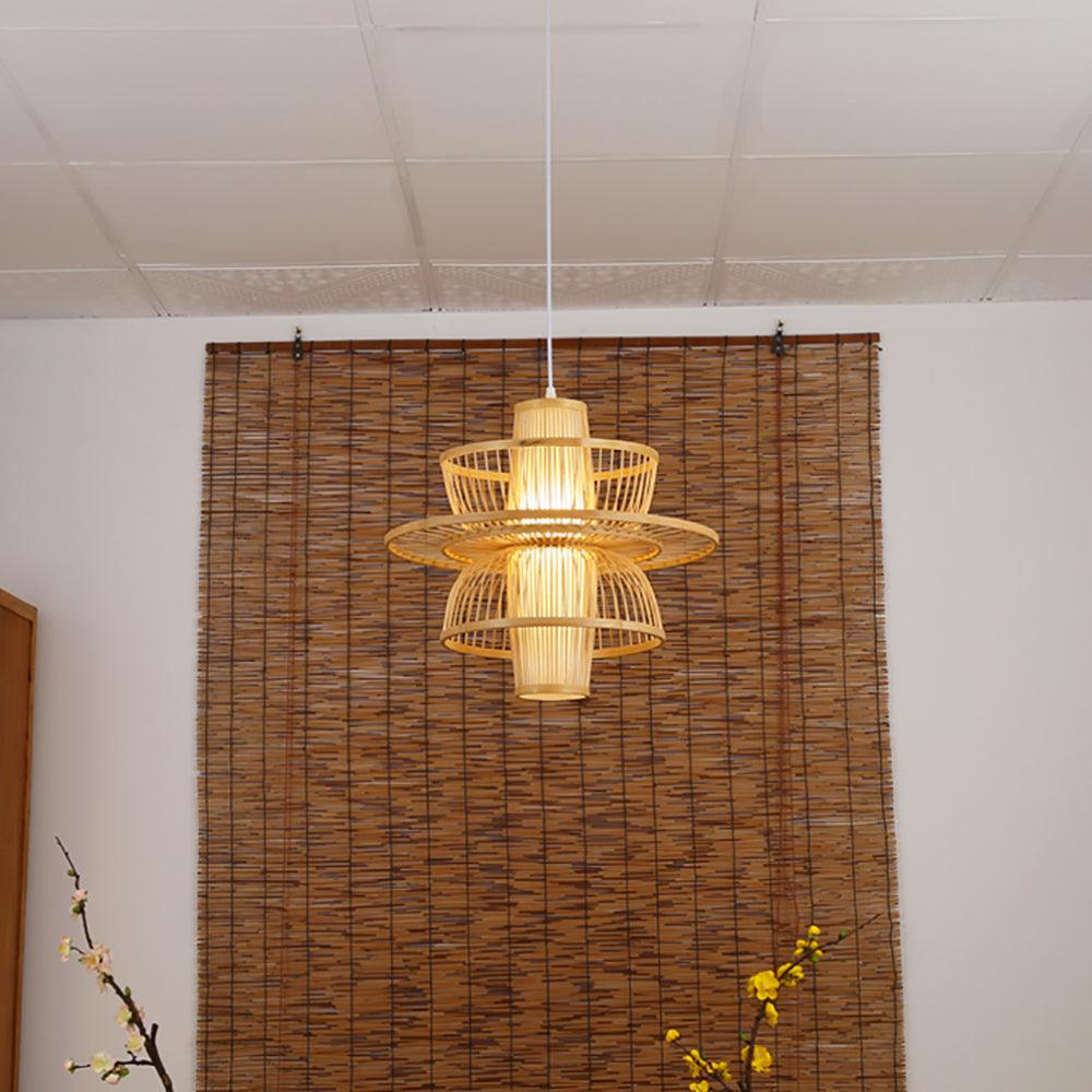 Covarir Handgefertigte Sigyn Bambus Pendelleuchte-Letslighting