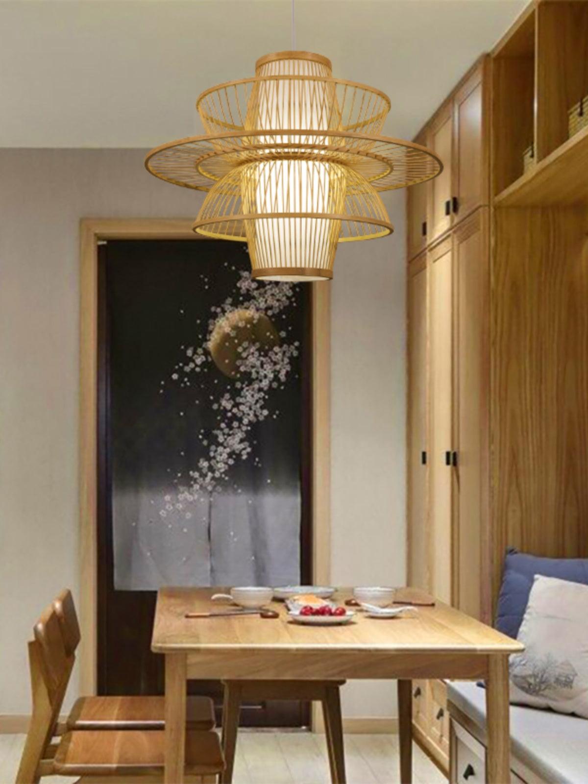 Covarir Handgefertigte Sigyn Bambus Pendelleuchte-Letslighting