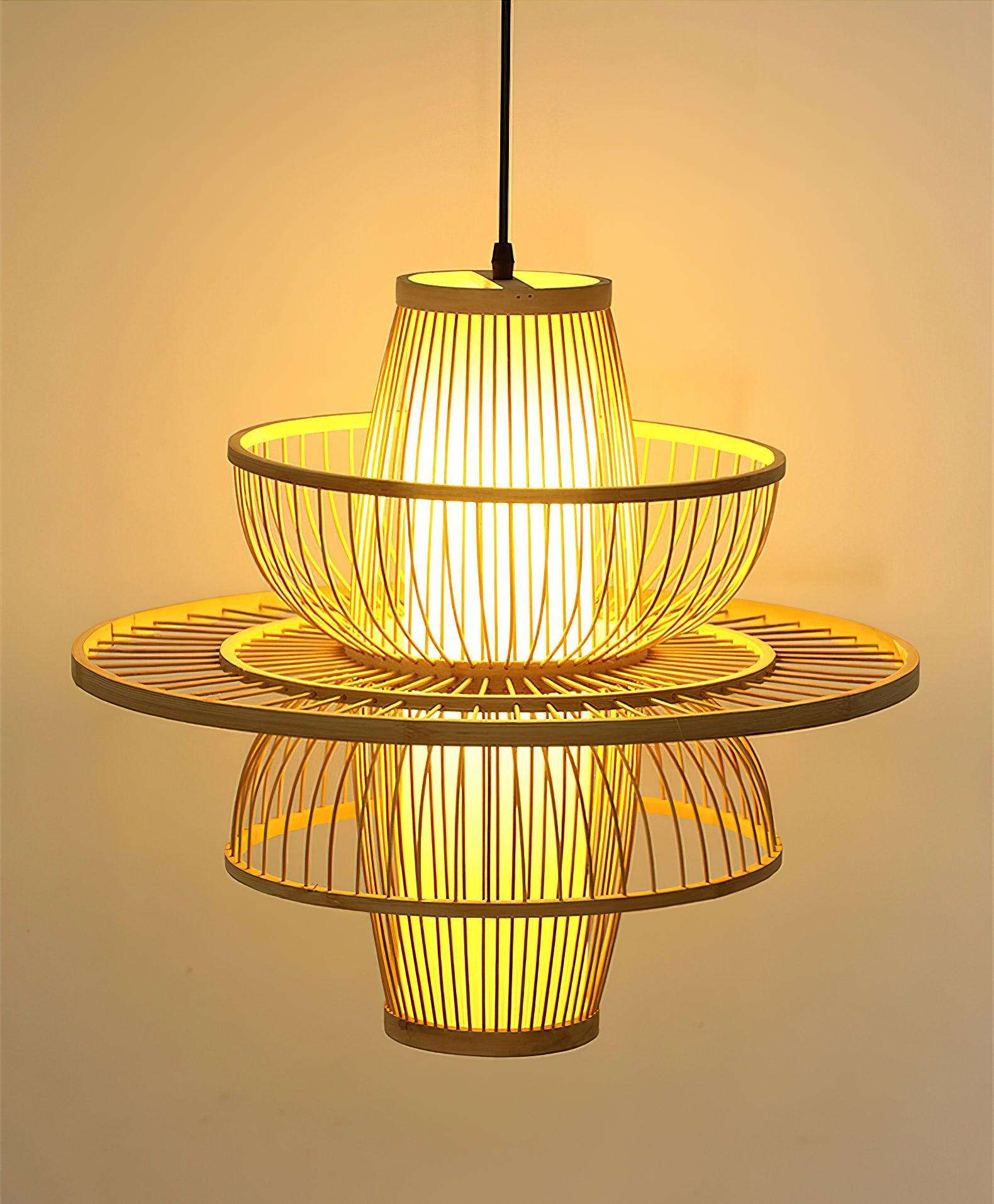Covarir Handgefertigte Sigyn Bambus Pendelleuchte-Letslighting