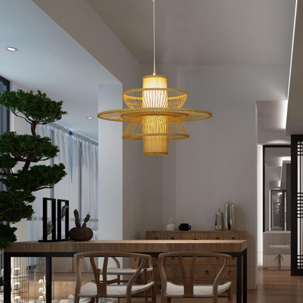 Covarir Handgefertigte Sigyn Bambus Pendelleuchte-Letslighting
