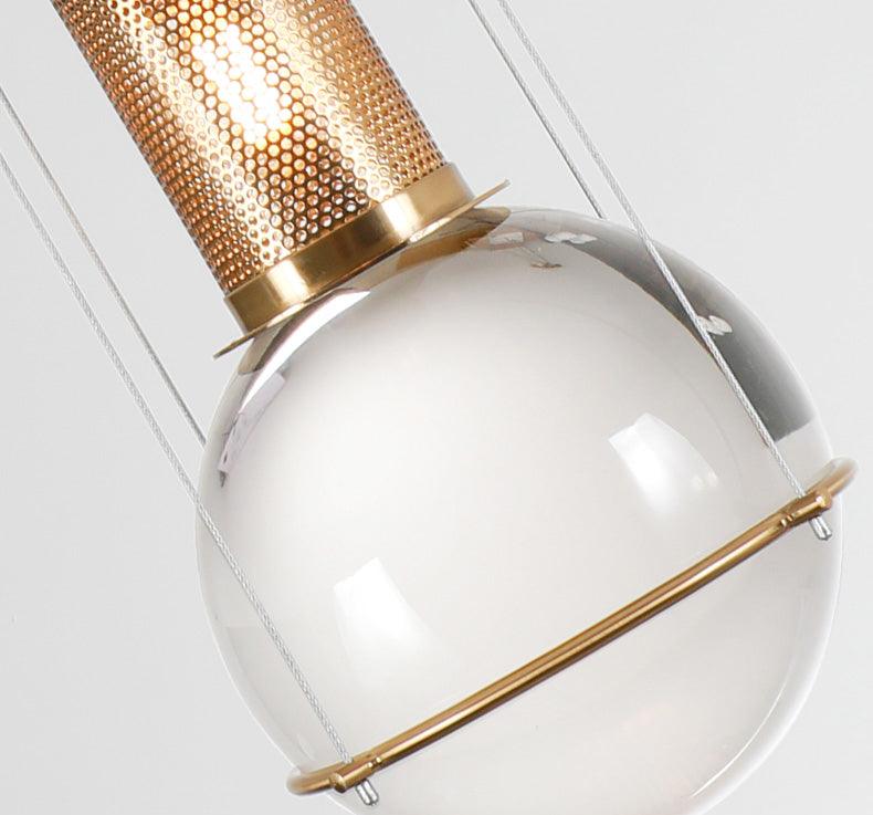Solara Pendelleuchte mit Kristall, höhenverstellbar-Letslighting