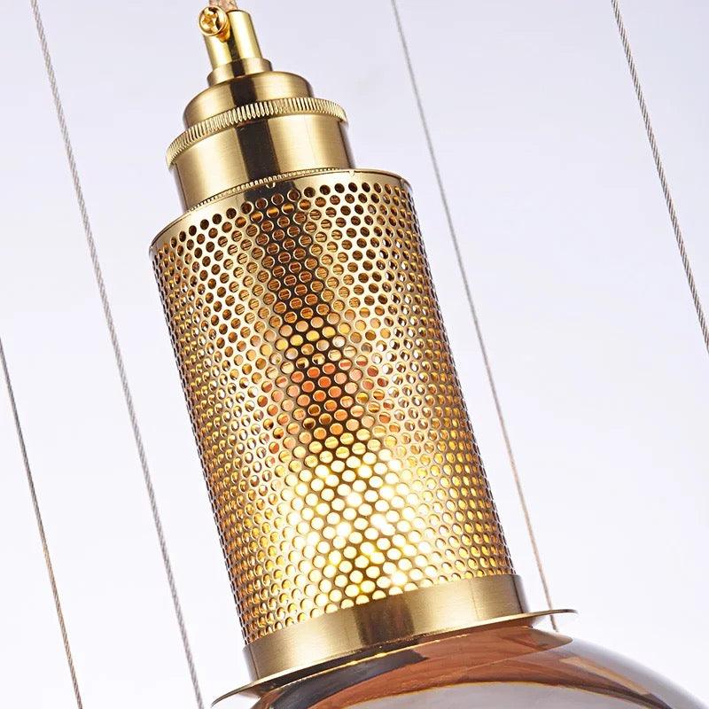 Solara Pendelleuchte mit Kristall, höhenverstellbar-Letslighting