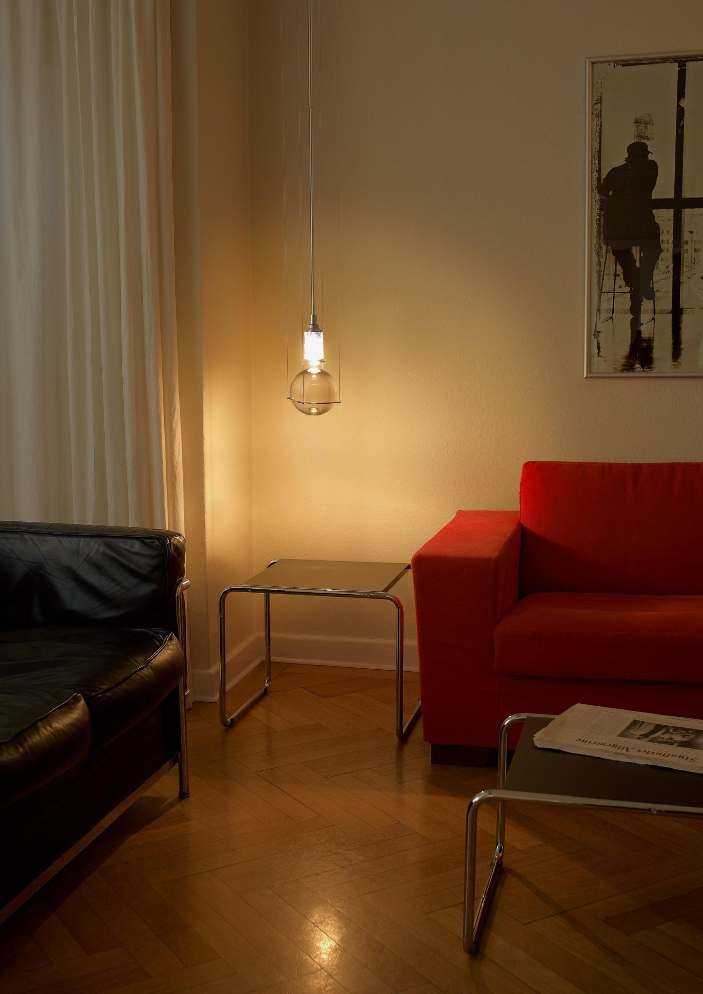 Solara Pendelleuchte mit Kristall, höhenverstellbar-Letslighting