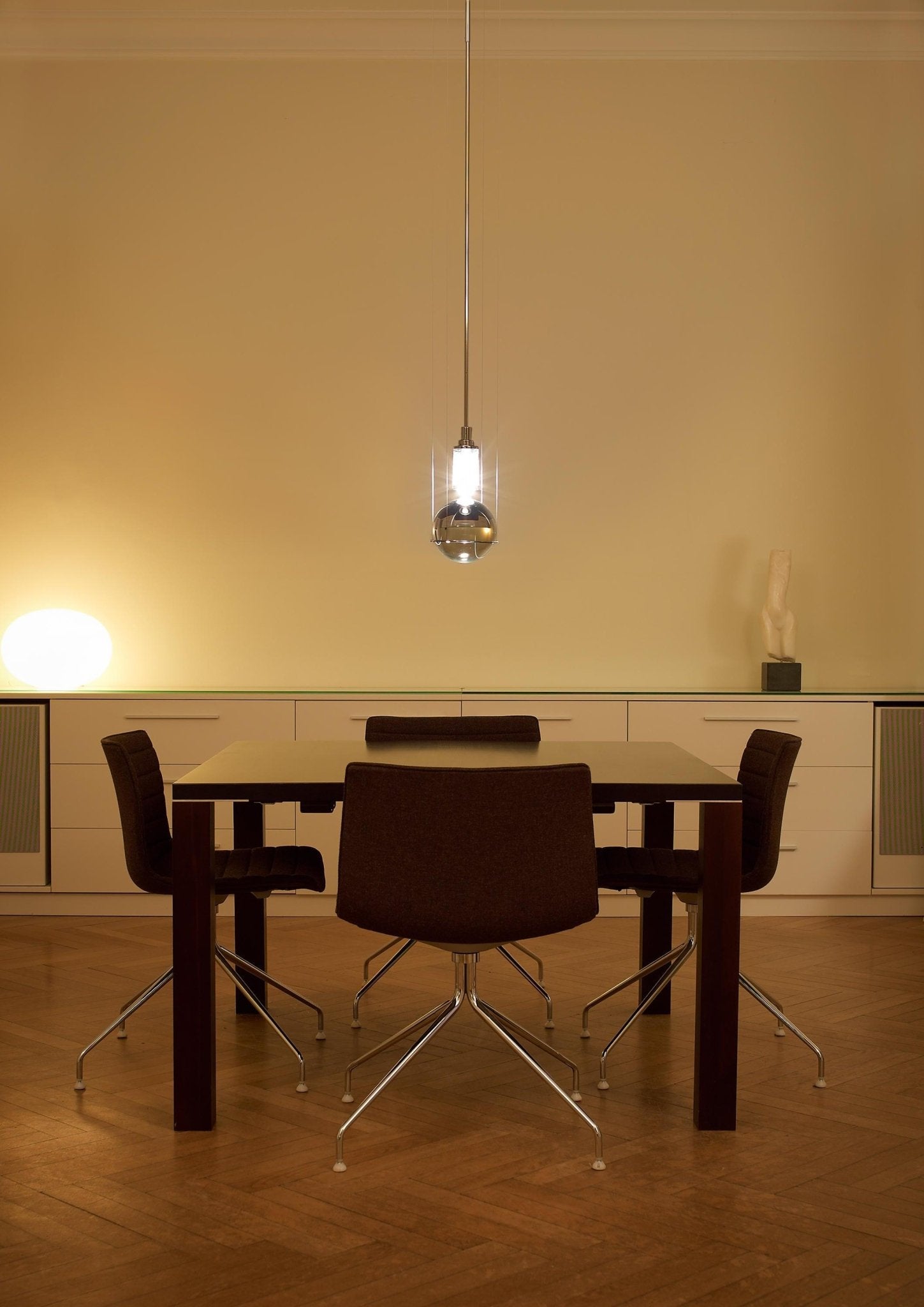 Solara Pendelleuchte mit Kristall, höhenverstellbar-Letslighting