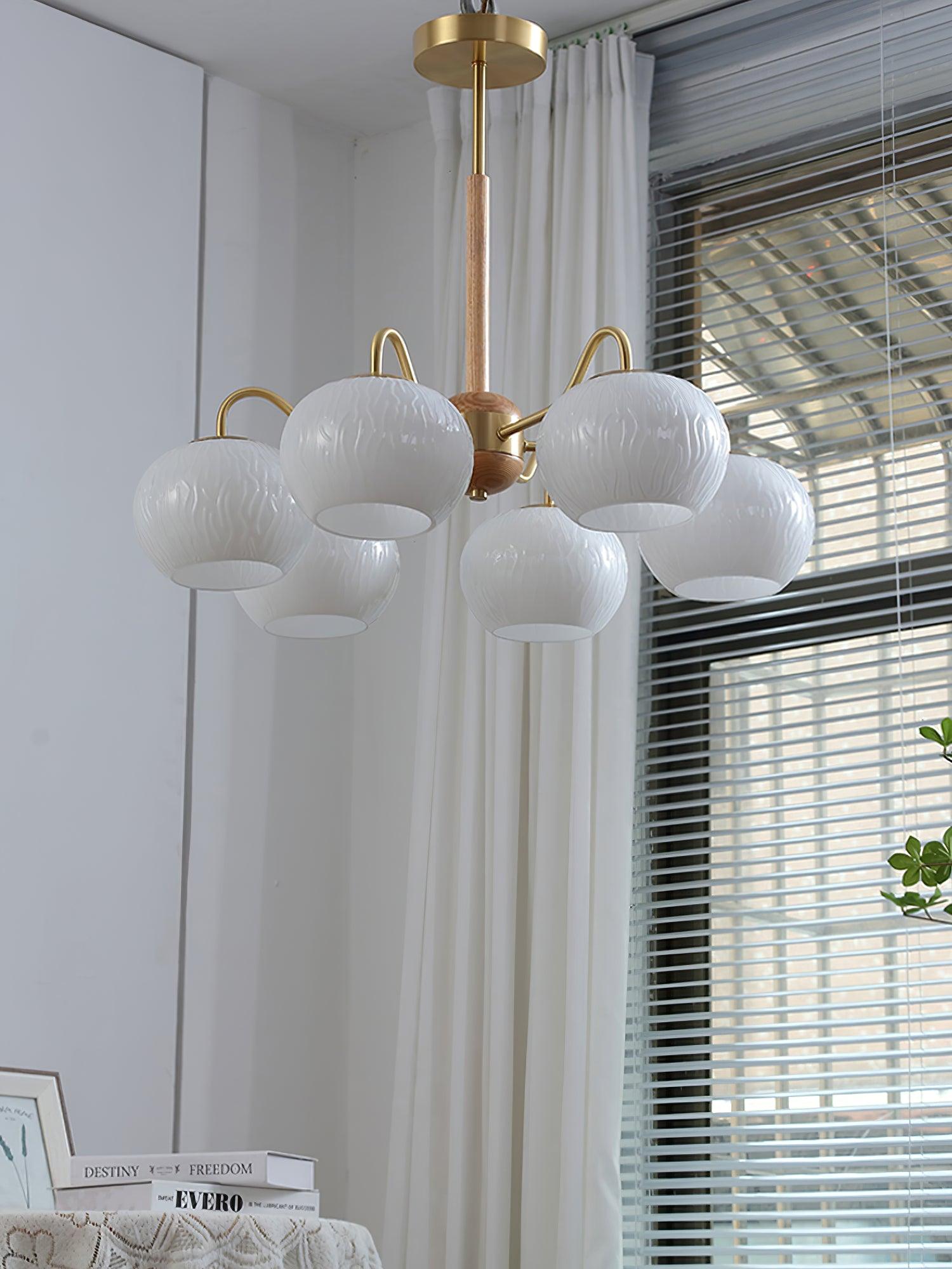 Elyra Eleganter Holz-Kronleuchter-Letslighting