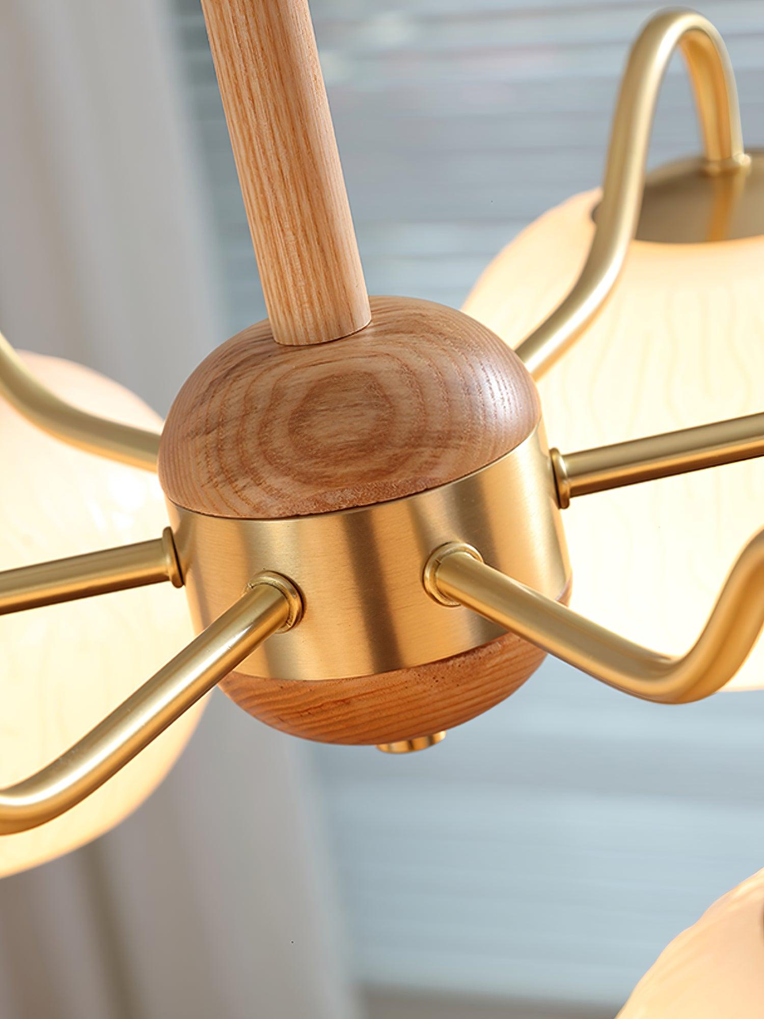 Elyra Eleganter Holz-Kronleuchter-Letslighting