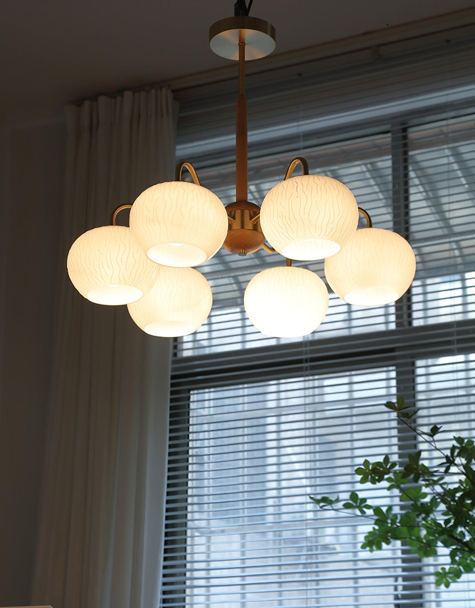 Elyra Eleganter Holz-Kronleuchter-Letslighting