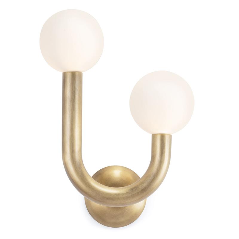 Zoshaos Moderne Wandleuchte aus Messing und Glas-Letslighting