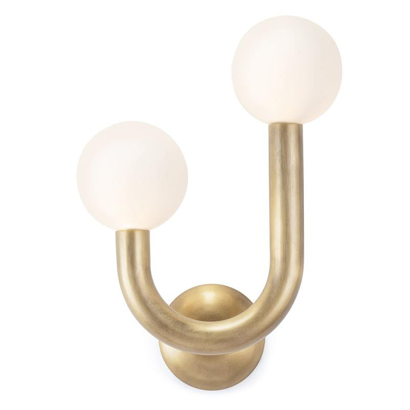 Zoshaos Moderne Wandleuchte aus Messing und Glas-Letslighting