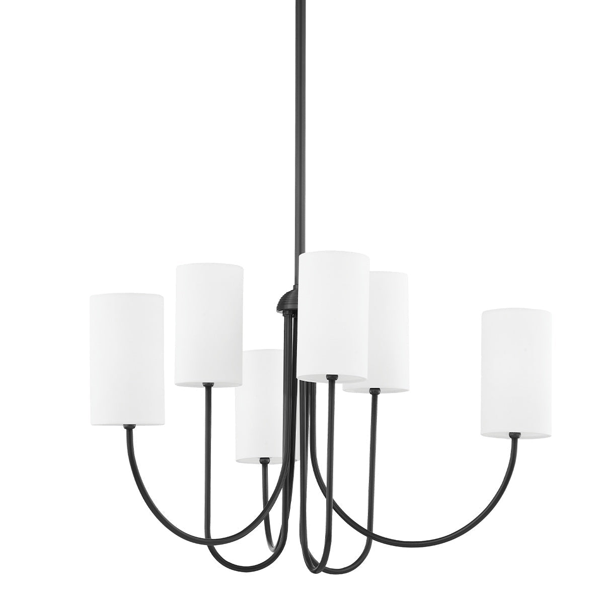 Asolira Vintage Industrieller Schwarzer Stoff-Kronleuchter-Letslighting