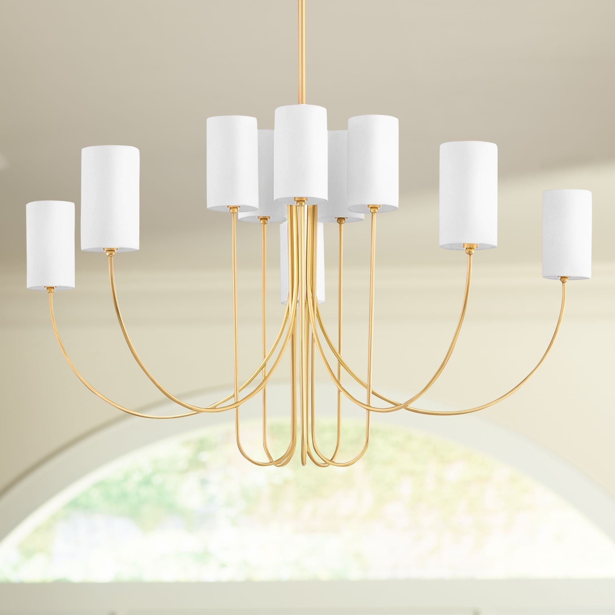 Asolira Vintage Industrieller Schwarzer Stoff-Kronleuchter-Letslighting