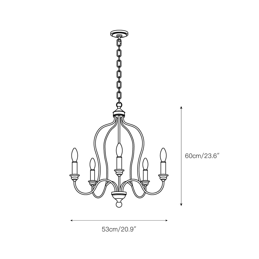 Ivvinisra Industrieller Vintage-Kronleuchter-Letslighting