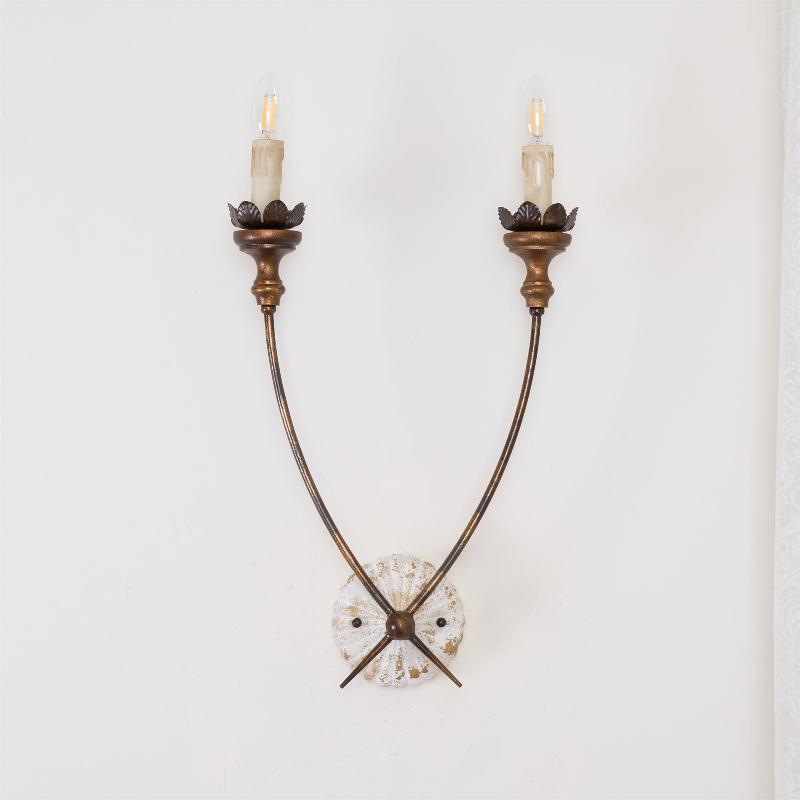 Catalos Vintage Industrie Holz Wandleuchte-Letslighting