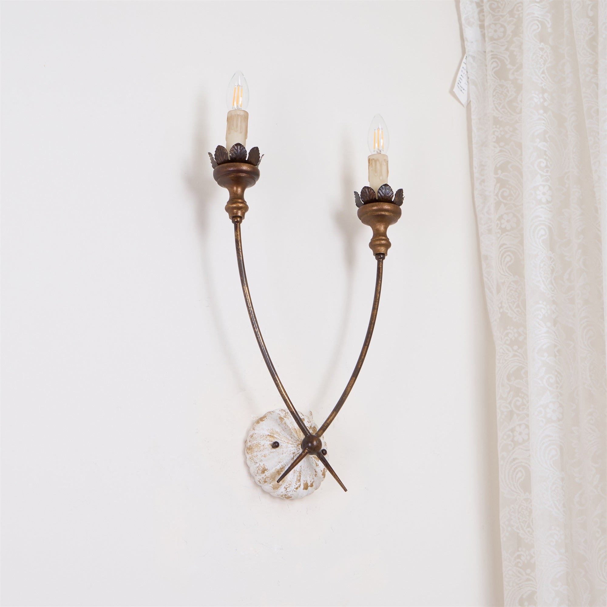 Catalos Vintage Industrie Holz Wandleuchte-Letslighting