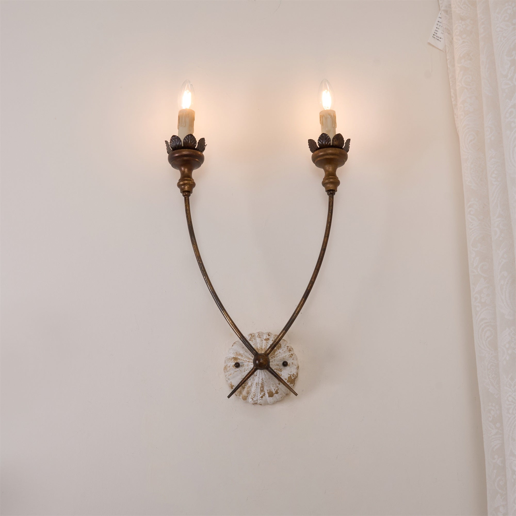 Catalos Vintage Industrie Holz Wandleuchte-Letslighting