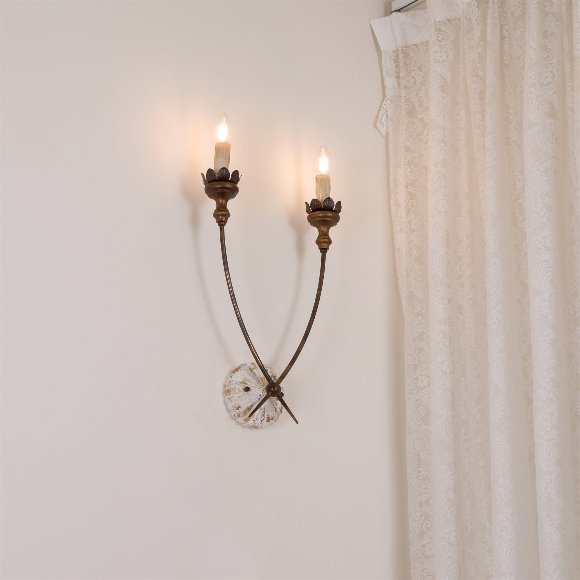 Catalos Vintage Industrie Holz Wandleuchte-Letslighting