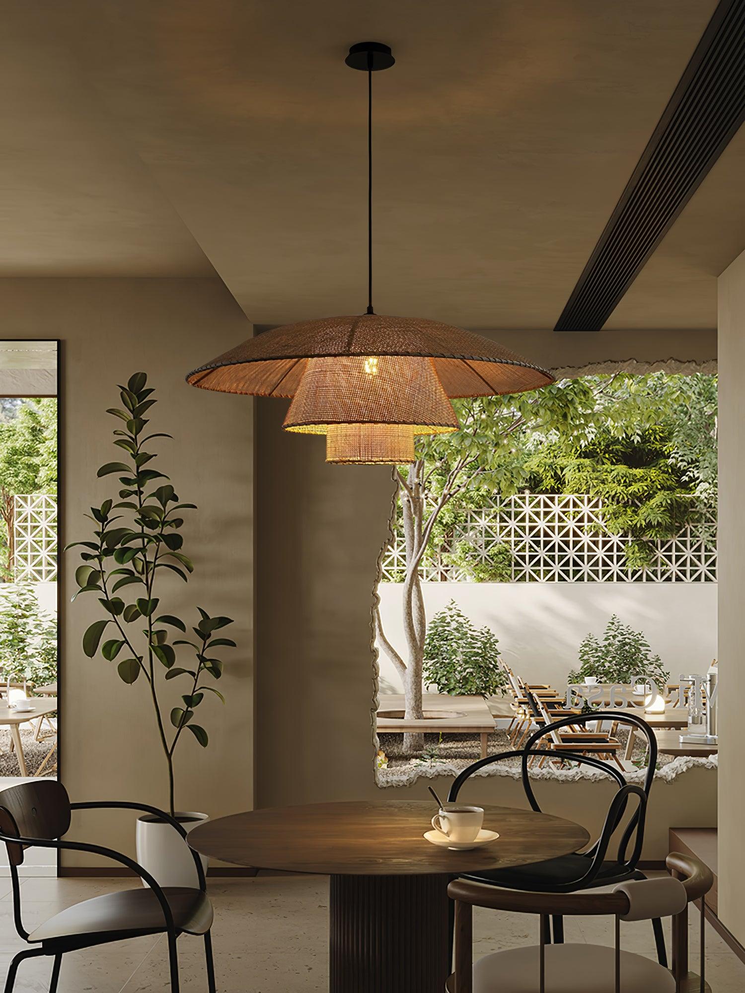 Orvellace Rattan Vintage Pendelleuchte-Letslighting