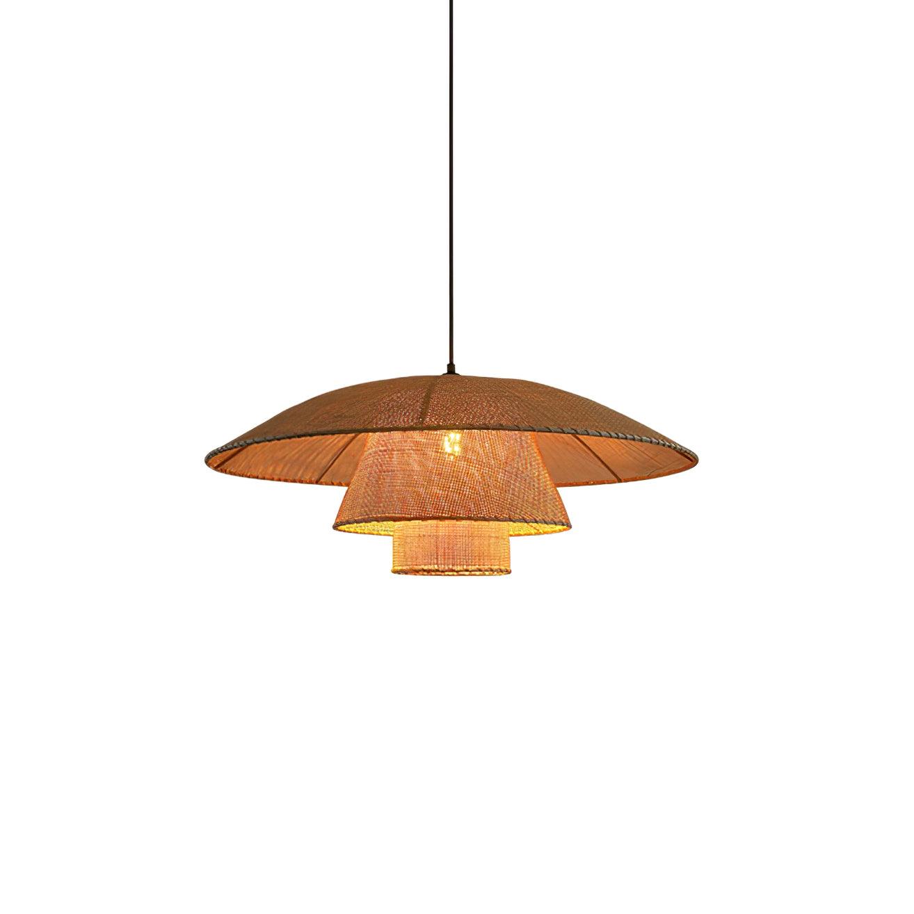Orvellace Rattan Vintage Pendelleuchte-Letslighting