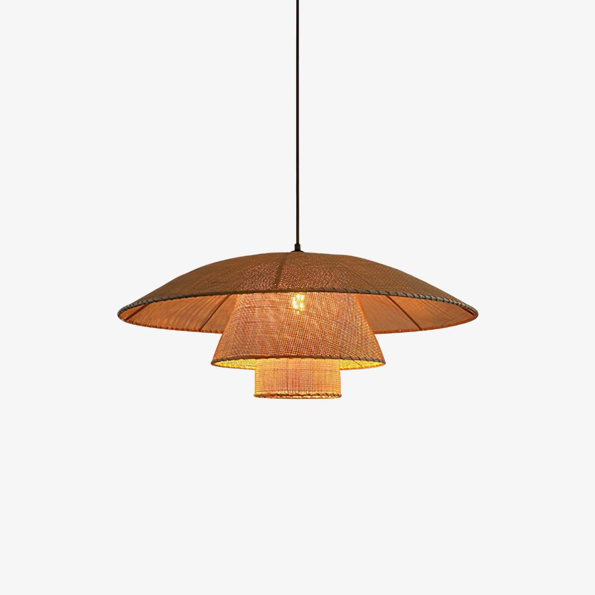 Orvellace Rattan Vintage Pendelleuchte-Letslighting