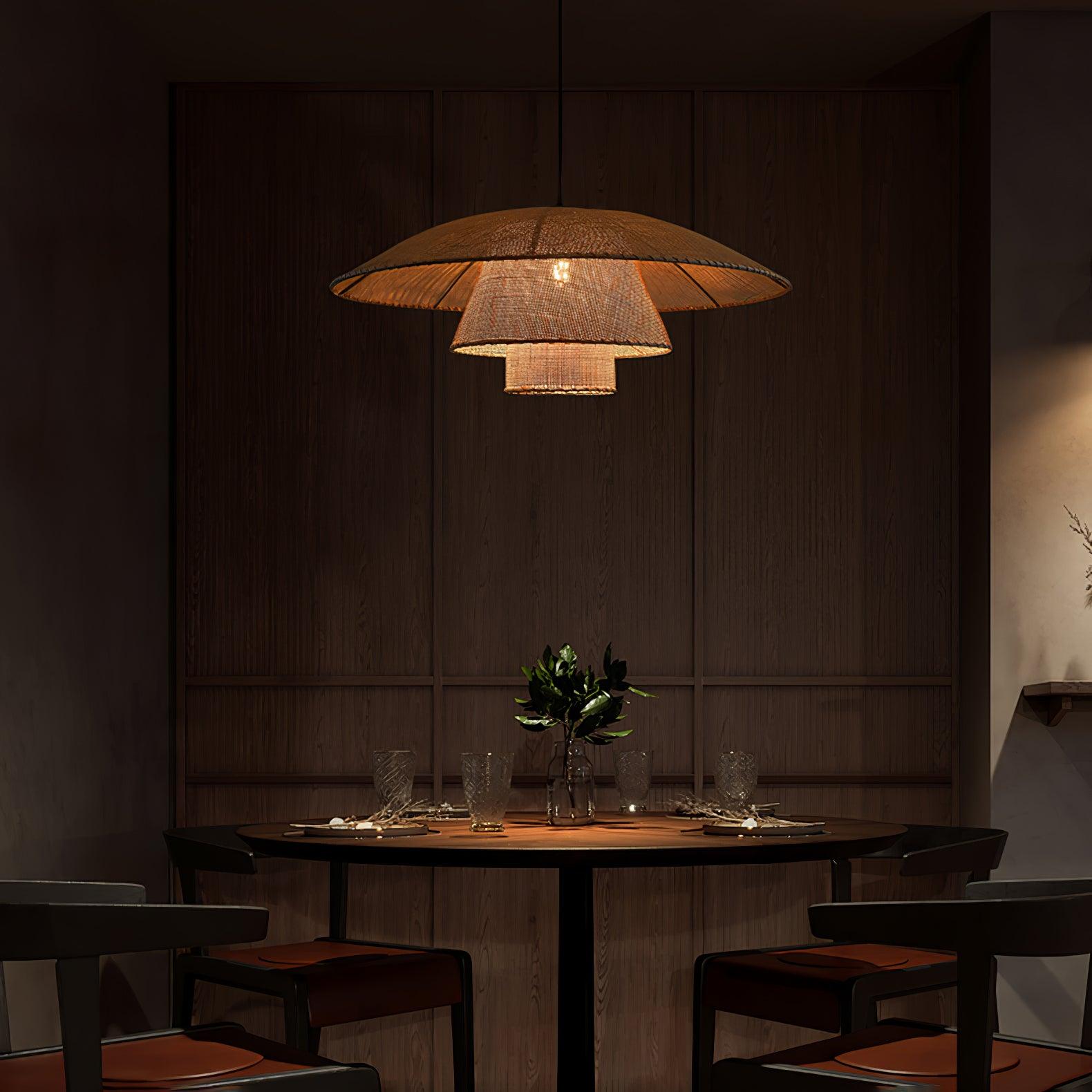 Orvellace Rattan Vintage Pendelleuchte-Letslighting