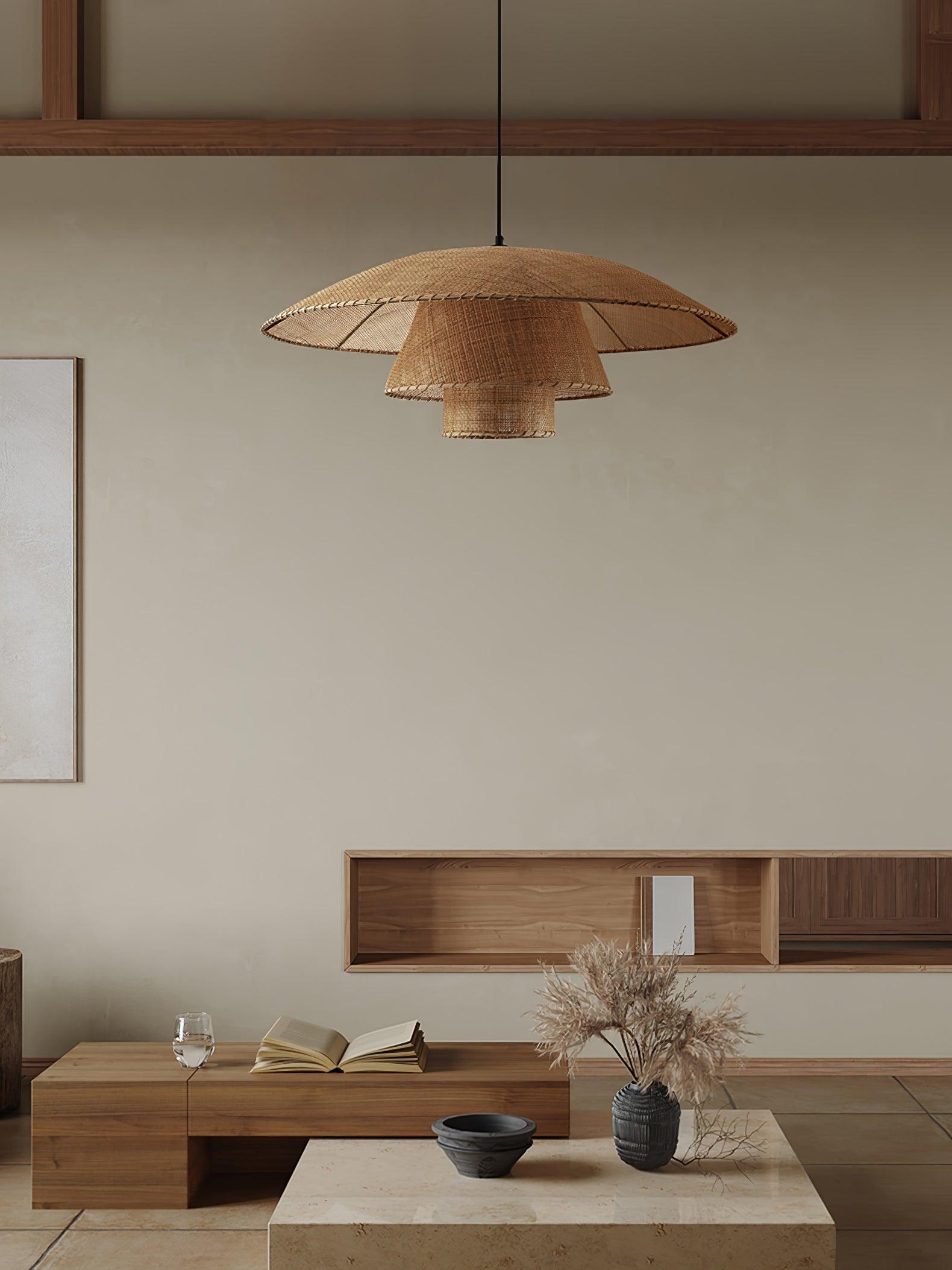 Orvellace Rattan Vintage Pendelleuchte-Letslighting