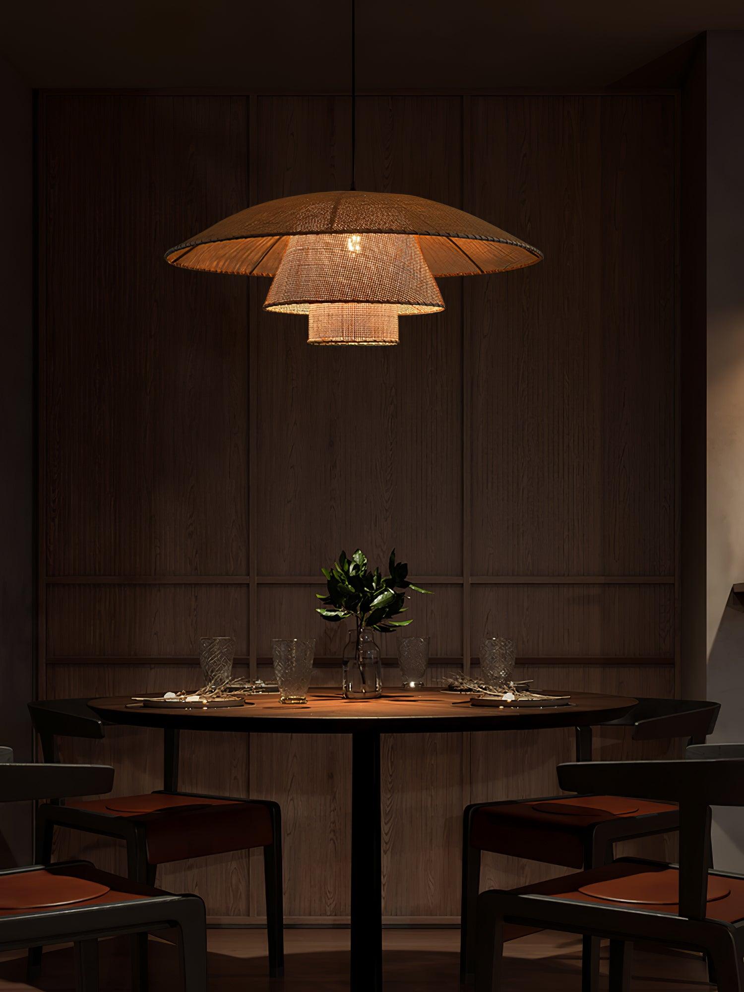 Orvellace Rattan Vintage Pendelleuchte-Letslighting