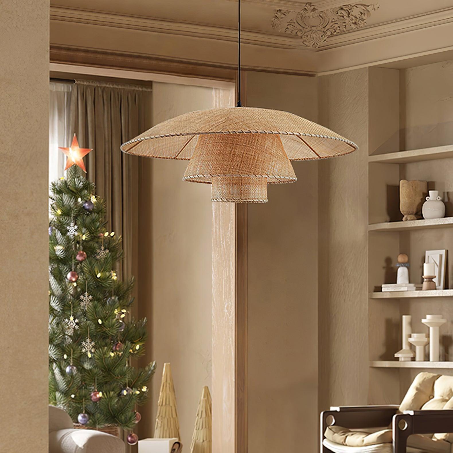 Orvellace Rattan Vintage Pendelleuchte-Letslighting