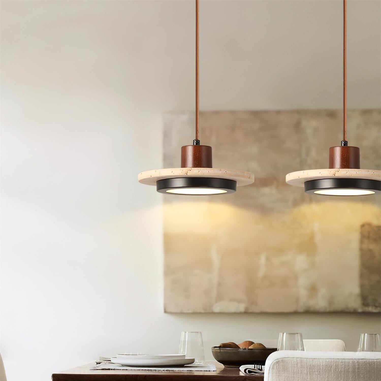 Solaro Travertine LED Pendant Light - Letslighting