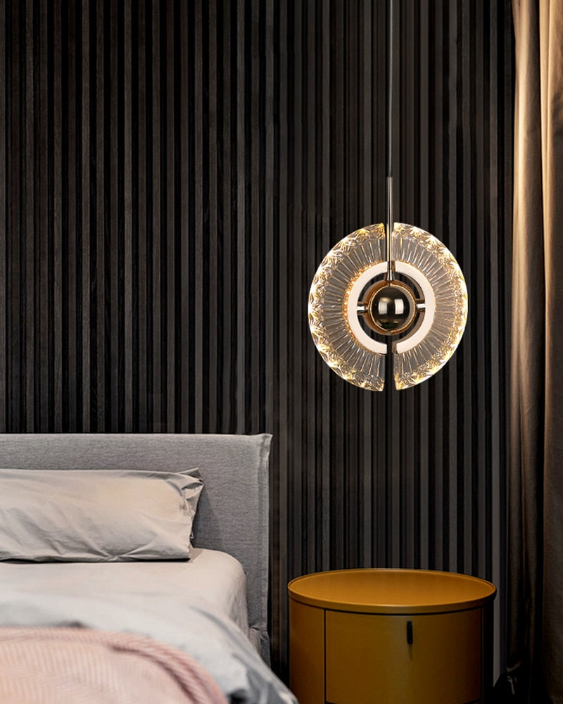 Kristy Modern LED Pendelleuchte Drehbare Gold Esstisch/Schlaf/WohnzimmerMetall Acryl