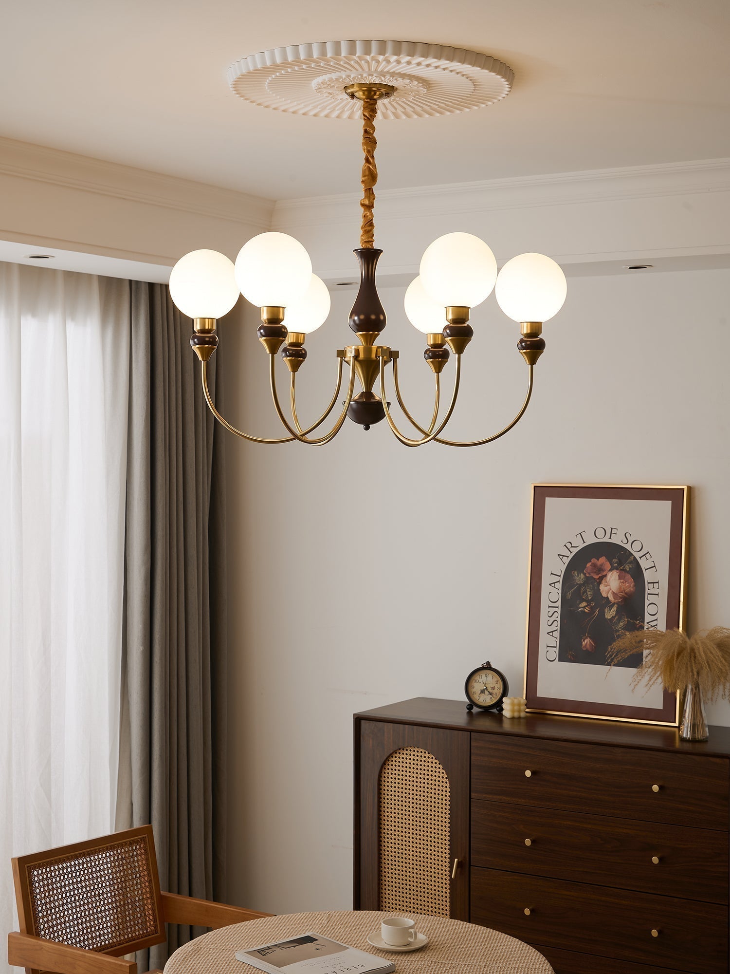 Lustra Kronleuchter Messing Glaskugeln-Letslighting