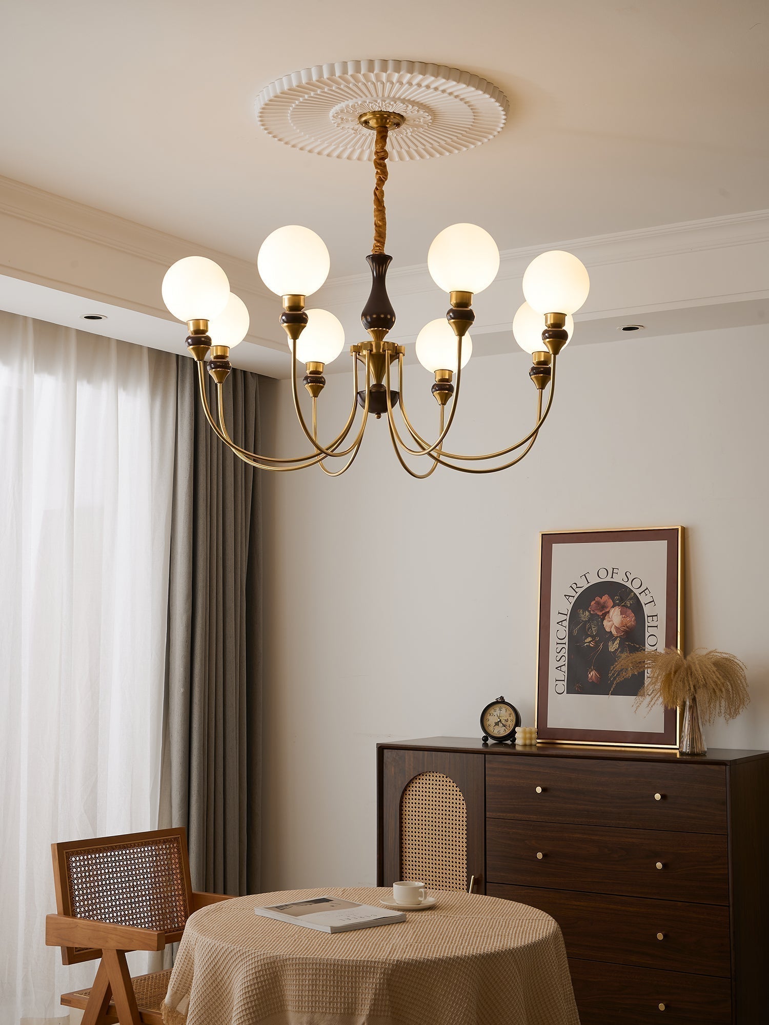 Lustra Kronleuchter Messing Glaskugeln-Letslighting
