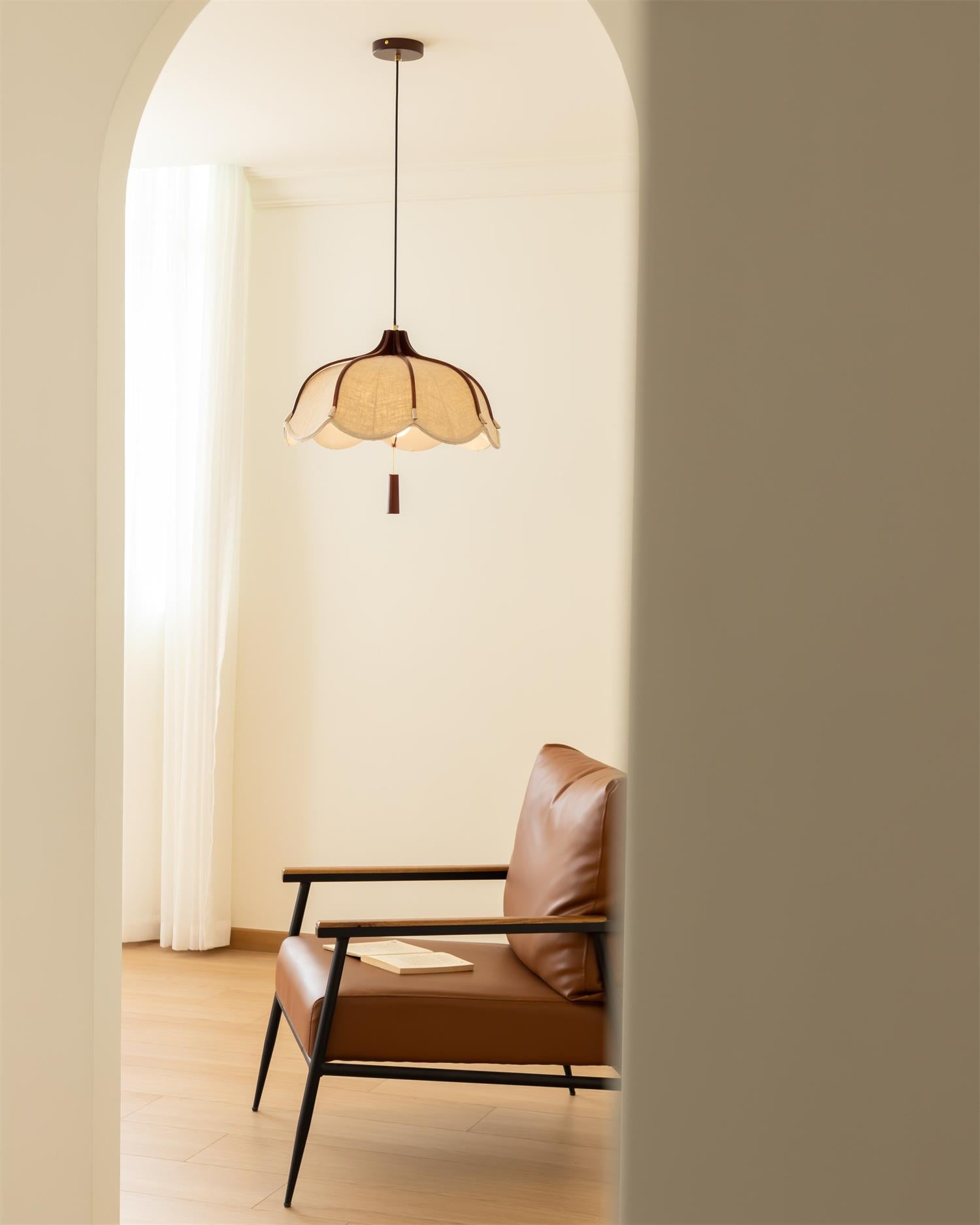 Terrana Pendelleuchte Schlafzimmer Küche Stoff-Letslighting