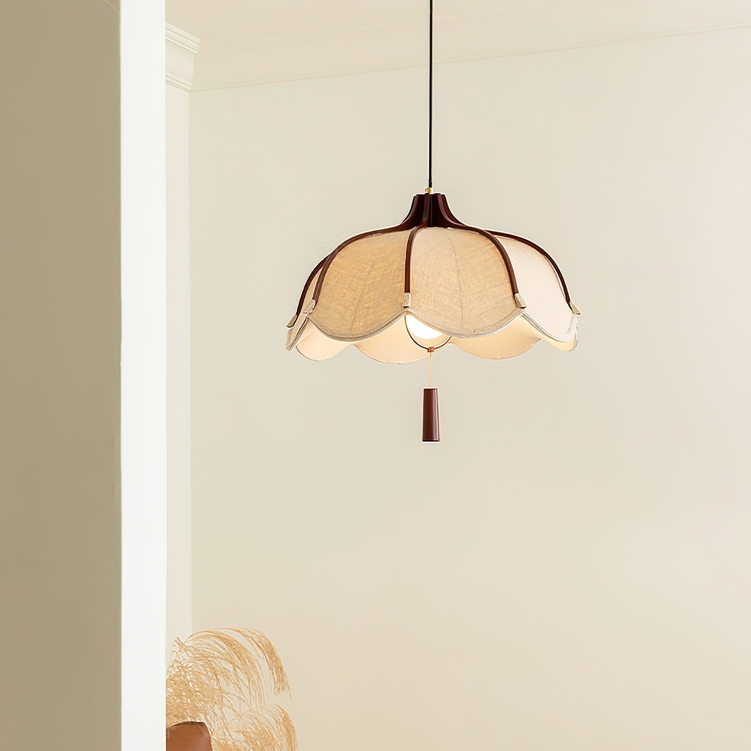 Terrana Pendelleuchte Schlafzimmer Küche Stoff-Letslighting