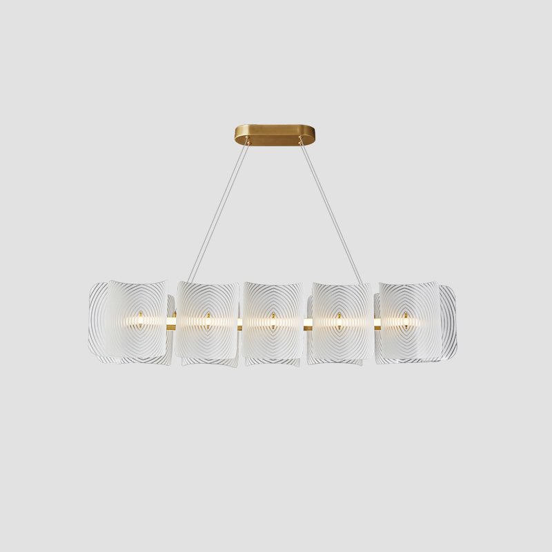 Virinia Postmoderne Luxus-Pendelleuchte aus Messing und Glas-Letslighting