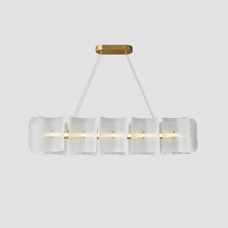 Virinia Postmoderne Luxus-Pendelleuchte aus Messing und Glas-Letslighting