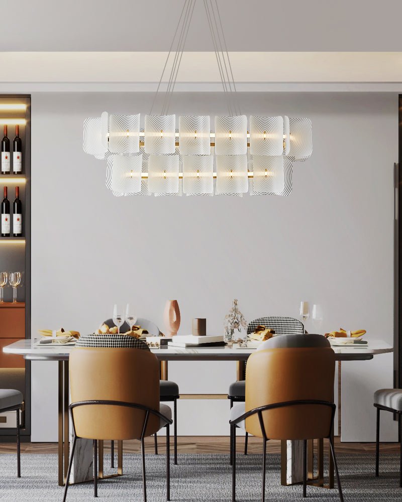 Virinia Postmoderne Luxus-Pendelleuchte aus Messing und Glas-Letslighting